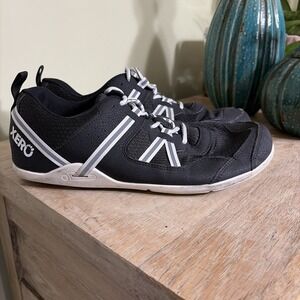 Xero Prio Black White Athletic Barefoot Walking Shoes Sneakers Men's Size 10.5